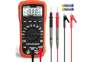 COCZOW Digital Multimeter mit automatischer Bereichswahl, Multifunktionstester, der AC/DC Voltage, AC/DC Current, Widerstand, Durchgang, Kapazität, Frequenz und Diodentests, Datenhaltung und NCV misst.