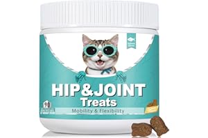 Bailey & Buddies Joint Care for Cats | Joint Supplement Chews for Cats | Aids Mobility & Flexibility | Glucosamine, Chondroitin, Omega 3 & Vitamin E | 90 Chews