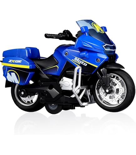 Dickie Toys Moto de Police - Jouet Moto avec Figurine de Policier pour