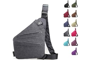 YUUFCY Anti Diebstahl Tasche, Diebstahlsichere Umhängetasche, Wasserresistent Sling Bag, Anti-Diebstahl Sling Bag, Wasserresistent, Anti Diebstahl Tasche Damen