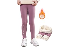 DGSHIRLDJO Leggings Polaire Fille Pantalon Thermique d'hiver élastique pour Fille