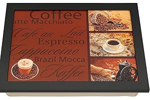 Khevga Knie-Tablett mit Kissen – Bequemes Kissen-Tablett für Laptop, Kaffee, Frühstück und mehr – Praktisches Knietablett mit Stabiler Ablagefläche