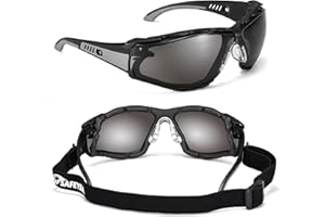 SAFEYEAR gafas de Seguridad de trabajo transparentes antiniebla, anti-raspado, rayos ultravioleta 400, anti-impacto. Gafas protectoras CE EN166-para bricolaje, laboratorio,arquitectura,jardín