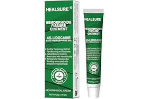 HEALSURE Haemorrhoids & Piles Cream 20g - Hemorrhoids Prevention - Helps with for Pain, Swelling, Itching & Bleeding, Maximum Pain Relief