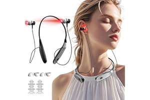 LASELOCKS Red Light Therapy for Ears, 2-in-1 Red Light Therapy Device, Portable Red Light Tinnitus Relief Device with Three Pairs of Ear Plugs