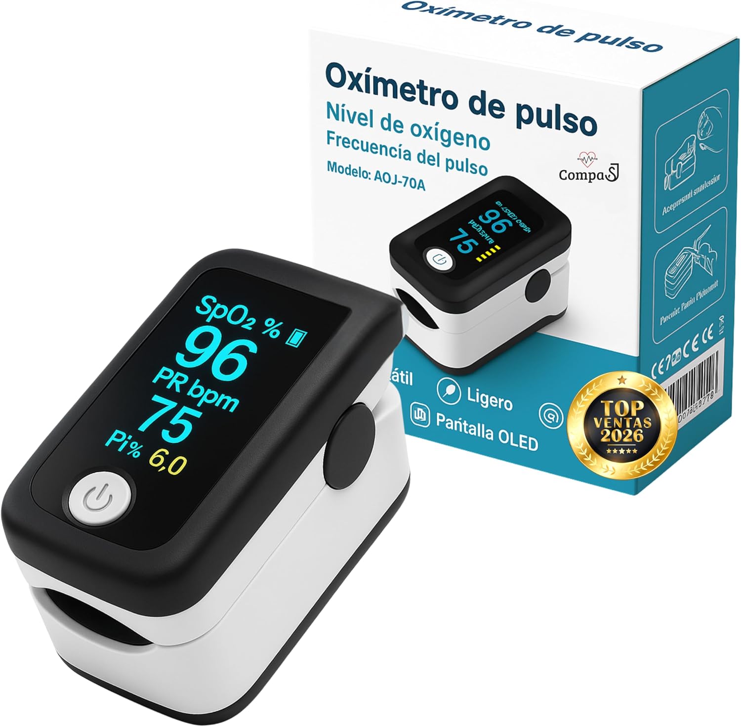 Medidor FAD-GDH con Pantalla Digital en mg/dL - Mise en situation et utilisation