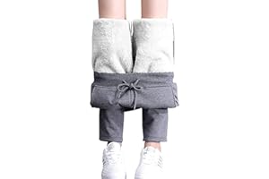 Yutdeng Women's Warm Sherpa Lined Athletic Sweatpants Jogger Fleece Pants Winter Warm Thermal Fleece Pants Track Pants Sweatpants Running Active Jogger Pants Outdoor Camping Trouser