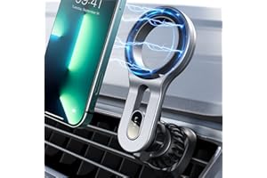 LISEN Supporto per cellulare da auto, compatibile con supporto per auto MagSafe, colore: argento