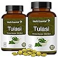 Herb Essential Tulsi Tablet 500 Mg,120 Tablets |Relieves Cough and Cold,Immunity Builder| Respiratory Wellness