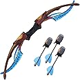 Zing Avatar Ceremonial Bow Pack - 1 Bow and 3 Zonic Whistle Arrows, Officially Licensed Role-Play Bow, Shoots Safe Arrows over 160ft, Long Range Outdoor Play, Age 14 and Up
