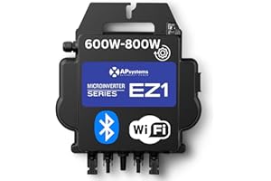 KLARBEIT Wechselrichter 800W - APSystems EZ1-M 800Watt Mikrowechselrichter 800w mit WLAN & Bluetooth | Plug & Play Wechselrichter Balkonkraftwerk, 800w Wechselrichter PV VDE Zertifiziert