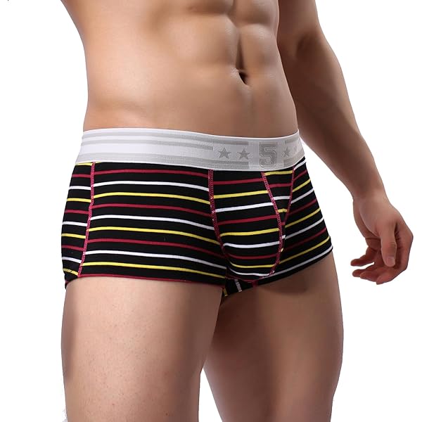 SEOBEAN Costume Da Bagno Da Uomo, Costume Da Bagno, Boxer, Costume Da Bagno 2635 Blu/rosso/blu M - Foto 6