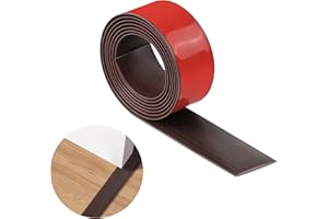 TECDW Bandes de Transition Pour Sol,Bandes de Seuil Auto-adhésives en PVC Pour Les Portes,Imperméables et Résistantes à l'usure,Bandes de Porte en Moquette Adaptées Aux Portes,Fenêtres et Bords Sol