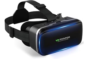 FIYAPOO Lunettes de réalité virtuelle 3D pour Jeux et Films réalistes, légères et Confortables, compatibles avec Les appareils Android et iPhone (4,7-6,6 Pouces), Enfants
