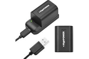 Andoer NP-FV5 batteriladdare med LED-indikator + 2 NP-FV5 Plus 3.7V 1000mAh med USB-laddare