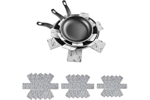 AOMIGT Salvapadelle,Protezioni Per Padelle, 9 pezzi Separatore Di Padelle,Proteggi Pentole Protezioni,Separatori Pentole Feltro,per Separare Pentole,per Evitare Graffi o Danni Durante l'impilamento
