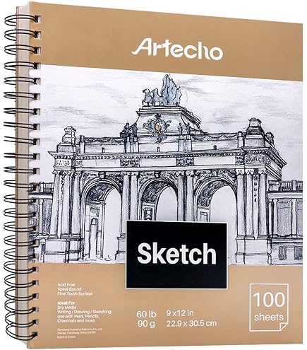 Castle Art Supplies 60-Piece Drawing & Sketching Set - Graphite, Charcoal, Pastel Pencils + Tools In Zip Case