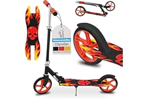 ‎ARTSPORT ArtSport Cityroller Scooter mit Big Wheel Räder & Tragegurt - Für Kinder ab 3 Jahren - 4 Designs