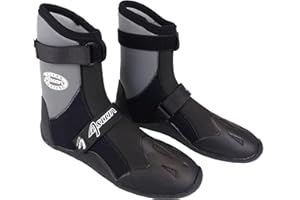 Ascan Titan 7 mm titanbeschichteter Neoprenschuh für die kältesten Tage. Leichter Einstieg durch sehr Flexibles Fersenneopren. Flexible Sohle