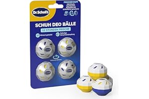‎DR. SCHOLL’S Dr. Scholl’s Schuh Deo Bälle Hält Schuhe, Fußballschuhe und Sporttaschen frisch, klinisch getestetes Schuh-Deo für Frische den Ganzen Tag, wiederverwendbar und langlebig, Geruchsentferner für Schuhe