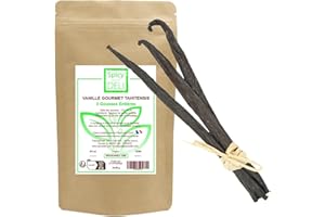 SPICY DELI Gousses de Vanille Tahitensis (3 gousses sous vide de 12/16cm / poids net: 10gr)