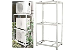 Ddasam Bodenkonsole klimaanlage, klimaanlage halterung 3-stöckig, Wandkonsole Set für Split Klimaanlage oder Wärmepumpe, sehr robust, stabil und korrosionsbeständig