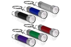 GOLDGE GODLGE 12 Mini Torce LED Portachiavi Bambini, Torce Elettrica Portatile Campeggio Escursioni Caccia Zaino In Spalla Pesca Gadget Compleanno Bambini