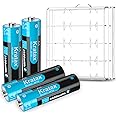 Kratax Rechargeable AA Lithium 1.5V Batteries - High-Capacity 3500mWh Long-Lasting, Low Self-Discharge, 1600 Cycles, Constant Output for Blink, Household Office Devices(4 Pack AA Batteries Only)