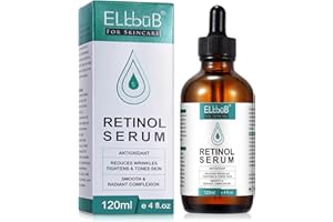 ELBBUB Retinol serum do twarzy z retinolem, kwasem hialuronowym i witaminą E, wyrównany koloryt, natychmiastowy efekt wygładzania zmarszczek, pielęgnacja skóry
