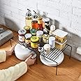 URbazaar Expandable Storage Rack, Set of 2 Kitchen Countertop Organizer Shelf, Cabinet Shelf Organizers Storage Rack Space Riser, Pantry Cupboard Shelf Home Organization and Storage