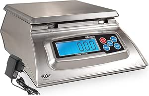 My Weigh KD8000 Kitchen Scales with Dough Yield Indicator, EU Adaptor