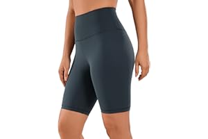 CRZ YOGA Naked Feeling Donne Sensazione di Nudo Yoga Pantaloncini - 10/15/20cm A Vita Alta Allenarsi Biker Pantaloncini