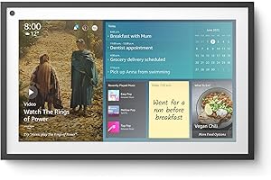 AMAZON ECHO AND ALEXA Certified Refurbished Echo Show 15 | Full HD 15.6" smart display with Alexa and Fire TV built in, remote not included