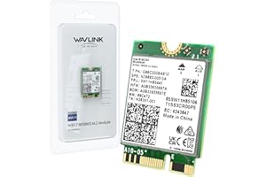 WAVLINK WiFi 7 Wireless Card, 8774Mbps Tri-Band BE200 M.2 NGFF Network Module with Bluetooth 5.4, MU-MIMO, WPA3, Support Windows 10/11(64-bit) Laptop, Not Support AMD