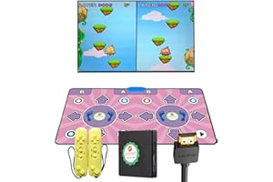KAXIMON Tapis de Danse, Tapis de Danse Double avec Port TV HD pour Enfants et Adultes, Tapis de Danse en Flanelle sans Fil antidérapant avec Menu Multilingue, Apprentissage du Kung Fu Chinois