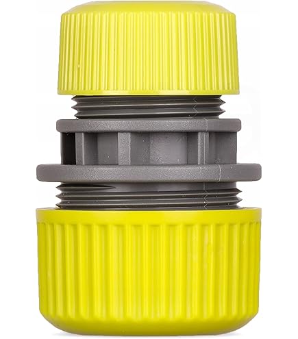 Meister Connettore Per Tubo Da Giardino In Alluminio – Impermeabile Con Arresto Acqua E Soft Touch - 5