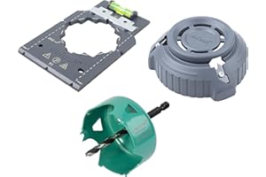 wolfcraft 5897000 - Kit réussite « Pose de boîtes d’encastrement » - Pour la pose des installations électriques dans les cloisons sèches