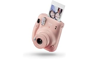 Instax Mini 11 Instant Film Camera, Auto Exposure And Built-in Selfie Lens, Blush Pink