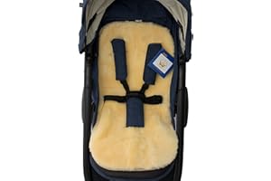 KIWA Echt Lammfell Einlage für Kinderwagen Buggy Baby Bett Kinderbett medizinisch gegerbtes Merino Schaffell