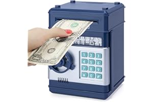 Piggy Bank for Boys,Refasy Electronic Piggy Banks Password Money Saving Box Gifts for 11 Year Old Boy Money Bank Toy Birthday Gifts for Boys Girls Kids Safe Cash Coin Can - MULTICOLOR