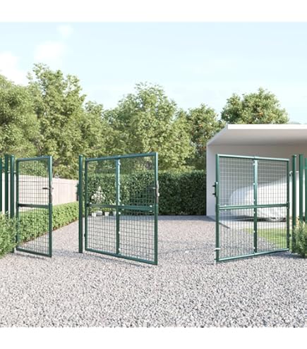 Cancello Da Giardino VidaXL In Rete Metallica - 289x175 Cm Verde Antiruggine