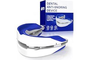 SONEAT Anti Snoring Devices for Sleep,Adjustable Anti Snoring Device Mouth Guard,Sleeping Snore Stopper Mouthpiece,Anti Snore Mouthpiece Device Stop Snoring Aids for Women Men (Blue)