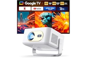 Magcubic Proyector Portatil, Compatible con Netflix &Google TV Mini Projector Tiro Corto, Autoenfoque Auto Keystone 2.4/5G Dual WiFi y Bluetooth Home Cinema 180° Rotation 1080P Full HD Led Soporte