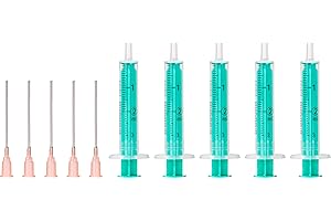 MEDIXX BY NATUREPHARM MedixX zestaw strzykawek z tępą igłą, różne rozmiary, strzykawki do hobby i majsterkowania, pojedynczo sterylnie zapakowane (5 x 2 ml strzykawki i 5 x igła)