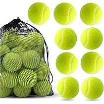 SPORTSPET Tennisbälle Mit Quietscher - 12er Pack Federnd & Schwimmfähig Für Hunde