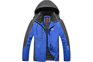 SOUPLIEBE Outdoorjacke Herren Wasserdicht Atmungsaktiv Regenjacke: Winddicht Sommer Frühling Dünn Übergangsjacke mit Kapuze Softshell Leicht Fahrrad Wandern mit Kapuze Regenjacke