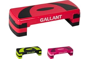 Gallant Exercise Stepper for Home - Aerobic Step Platform with 3 Adjustable Heights (10cm/15cm/20cm) - Non-Slip Fitness Step for Workouts, Cardio & Gym Step Exercises
