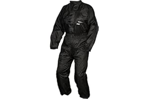 Modeka Black Rain Combinaison de Pluie 1-Paix (Black,L)