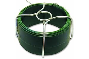 Chapuis - Fil Métallique FILPACK en Acier Plastifié - Diamètre Extérieur 1,4 mm - Longueur 30 m - Vert - Grande Durabilité - aux Normes de Qualité et Sécurité