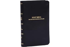 KJV Holy Bible: Pocket New Testament with Psalms and Proverbs, Black Leatherflex, Red Letter, Comfort Print: King James Version